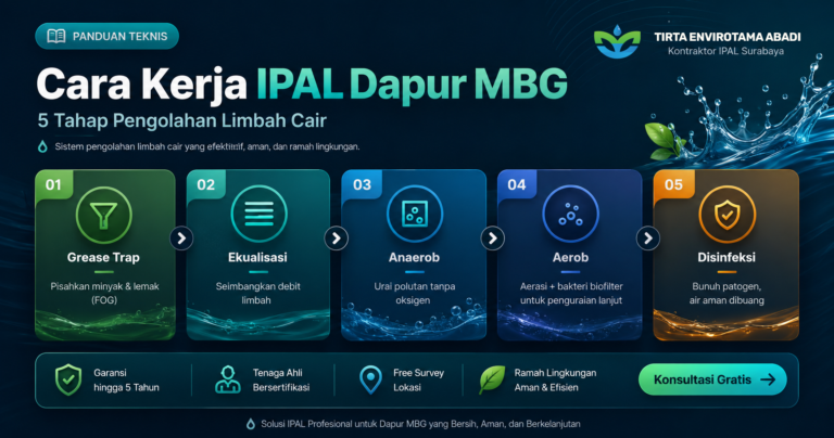 Cara Kerja IPAL Dapur MBG: Sistem dan Komponen Lengkap