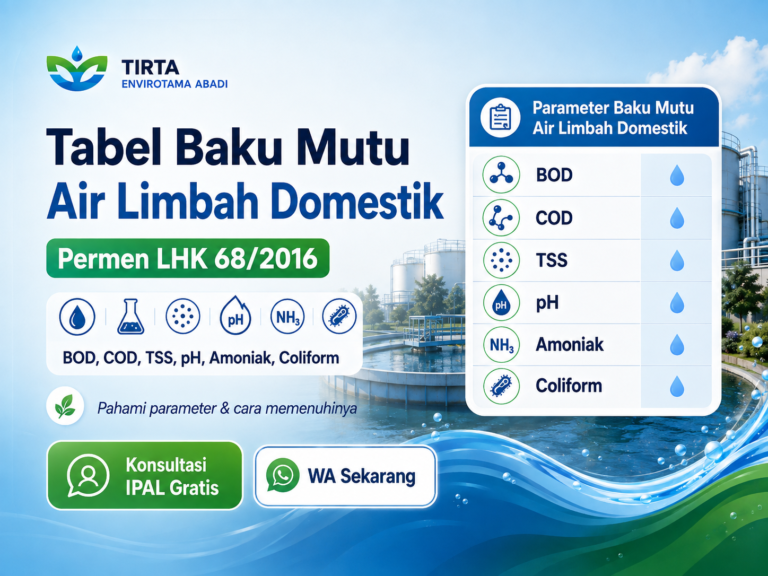 Baku Mutu Air Limbah Domestik (Permen LHK 68/2016): Parameter Lengkap & Cara Memenuhinya untuk Bangunan di Surabaya–Jawa Timur
