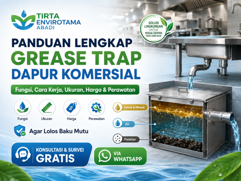 Grease Trap Dapur Komersial: Fungsi, Ukuran, Harga & Perawatan agar Lolos Baku Mutu