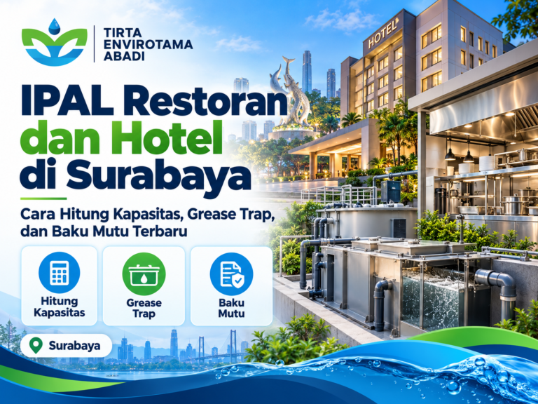 IPAL Restoran dan Hotel di Surabaya: Cara Hitung Kapasitas, Grease Trap, dan Baku Mutu Terbaru