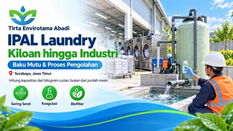 IPAL Laundry di Jawa Timur: Baku Mutu, Kapasitas, dan Proses Pengolahannya